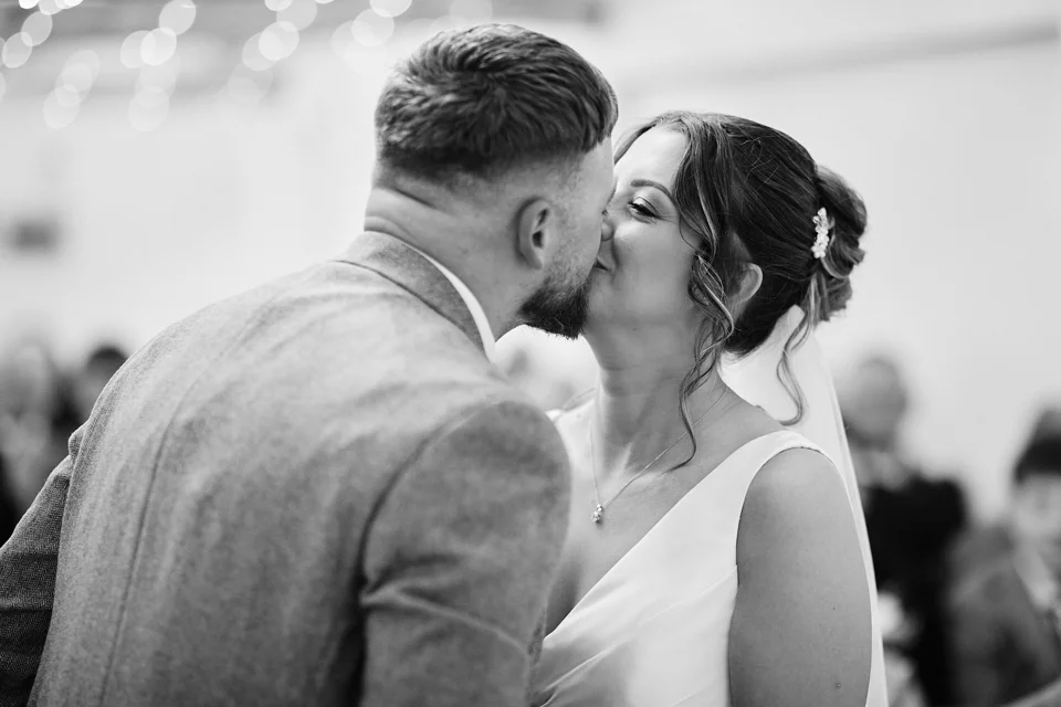 A moment from Taylor & Aiden’s wedding at White Dove Barns