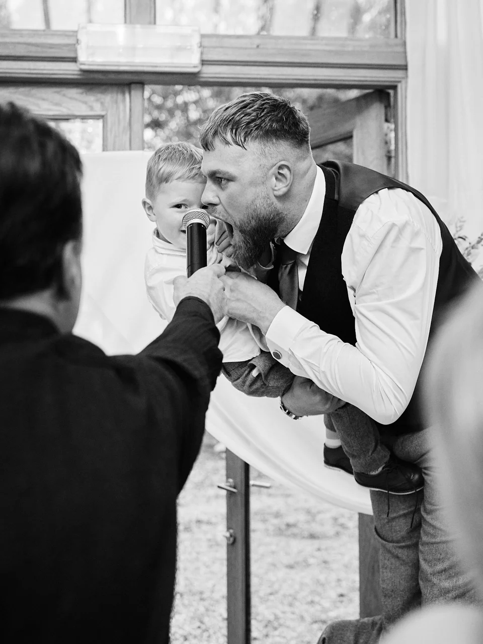 A moment from Taylor & Aiden’s wedding at White Dove Barns