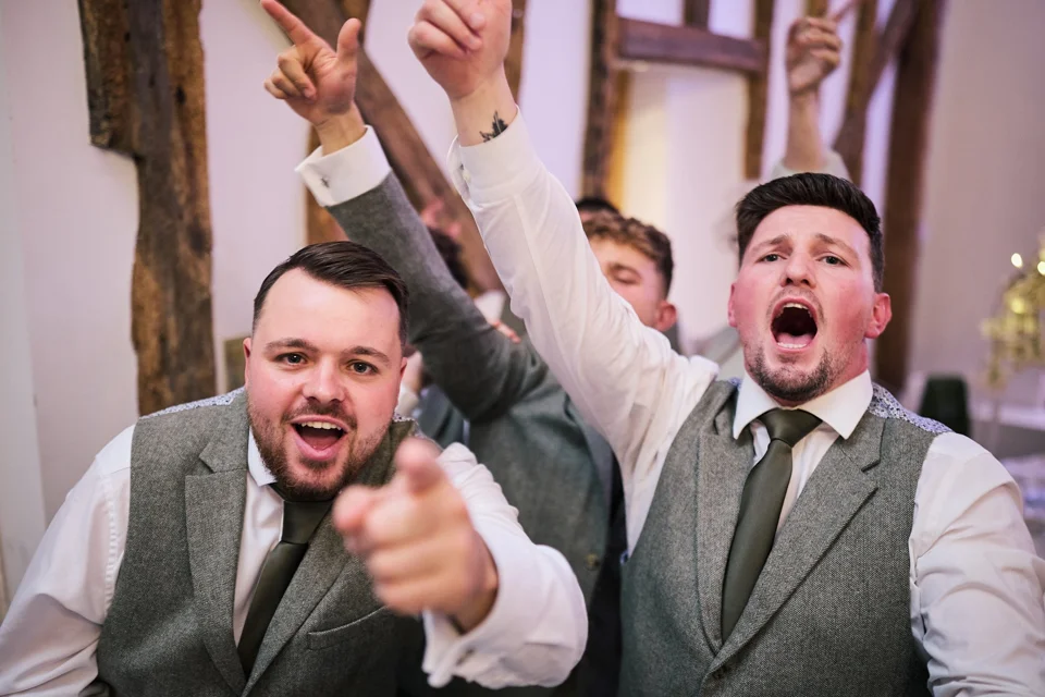 A moment from Taylor & Aiden’s wedding at White Dove Barns