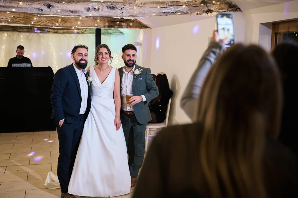 A moment from Taylor & Aiden’s wedding at White Dove Barns