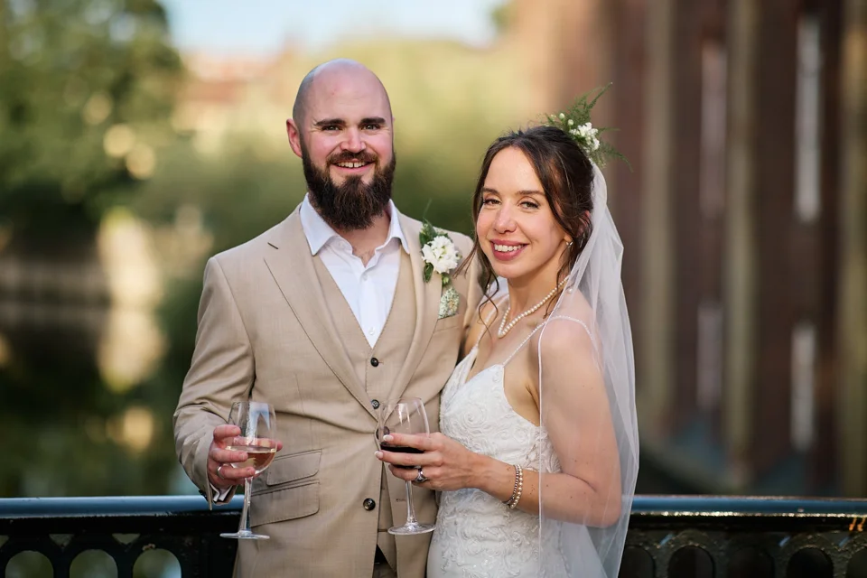 A moment from Danielle & Ben’s wedding at Norwich Castle & Cinema City