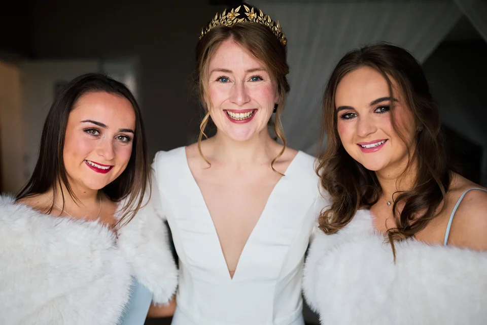 A moment from Rachel & Thomas’s wedding at Godwick Hall & Great Barn