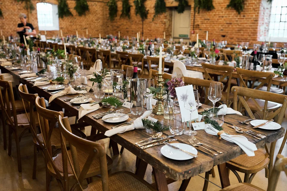 A moment from Rachel & Thomas’s wedding at Godwick Hall & Great Barn
