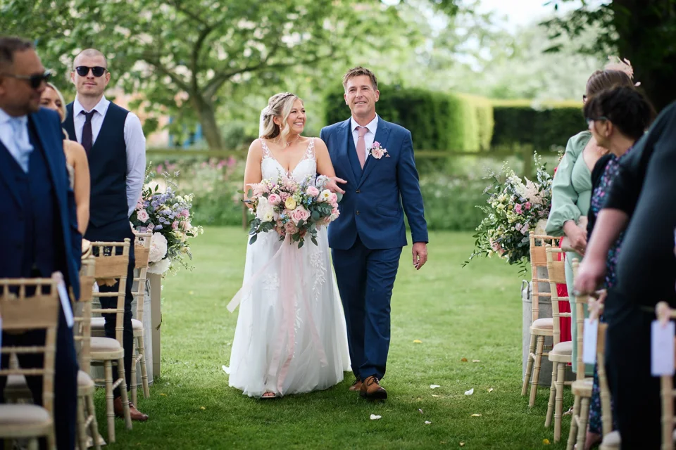A moment from Abbey & Daniel’s wedding at Bateman’s Barns