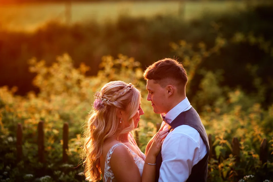 A moment from Abbey & Daniel’s wedding at Bateman’s Barns