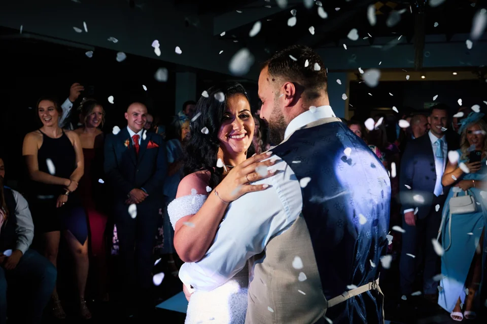 A moment from Sami & Jordan’s wedding at Swynford Manor