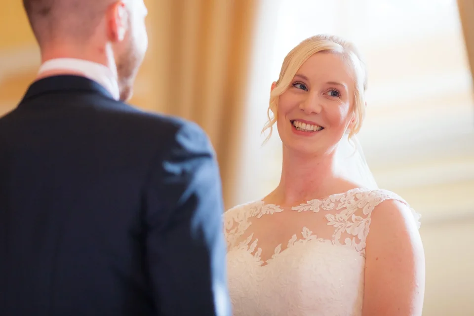 A moment from Hazel & Matt’s wedding at The Assembly House