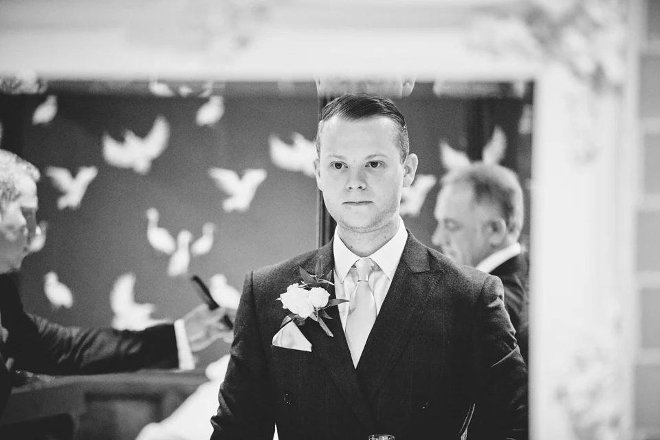 A moment from Jess & Freddie’s wedding at Barnston Lodge