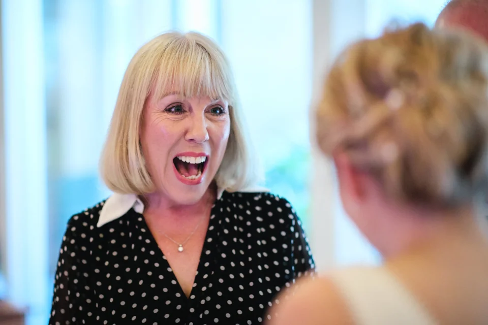 A moment from Charlie & Tom’s wedding at Park Farm Hotel