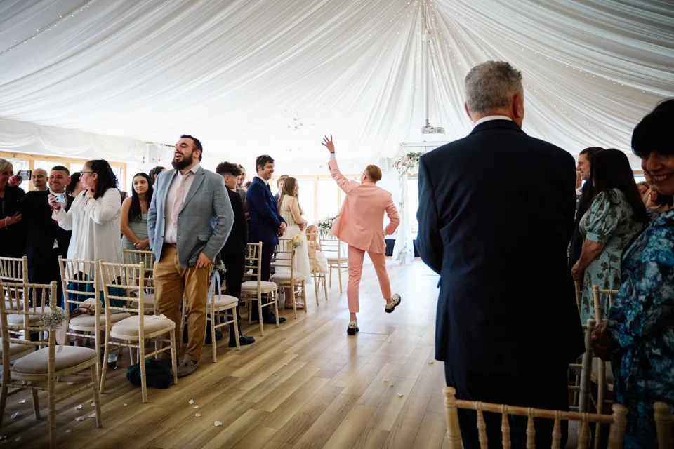 A moment from Faye & Paul’s wedding at Ivy House Country Hotel