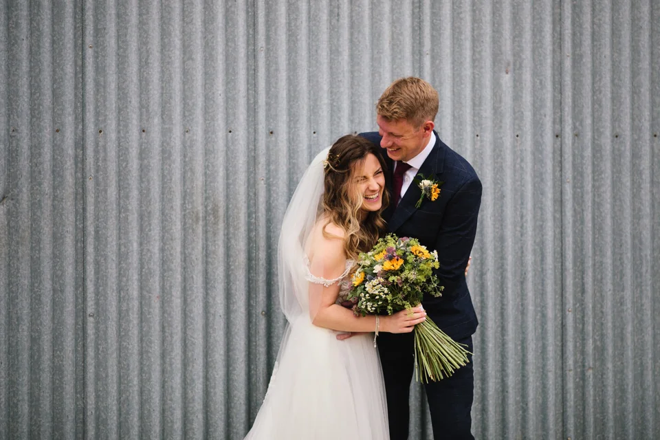 A moment from Sophie & Elliott’s wedding at Glebe Farm Barn