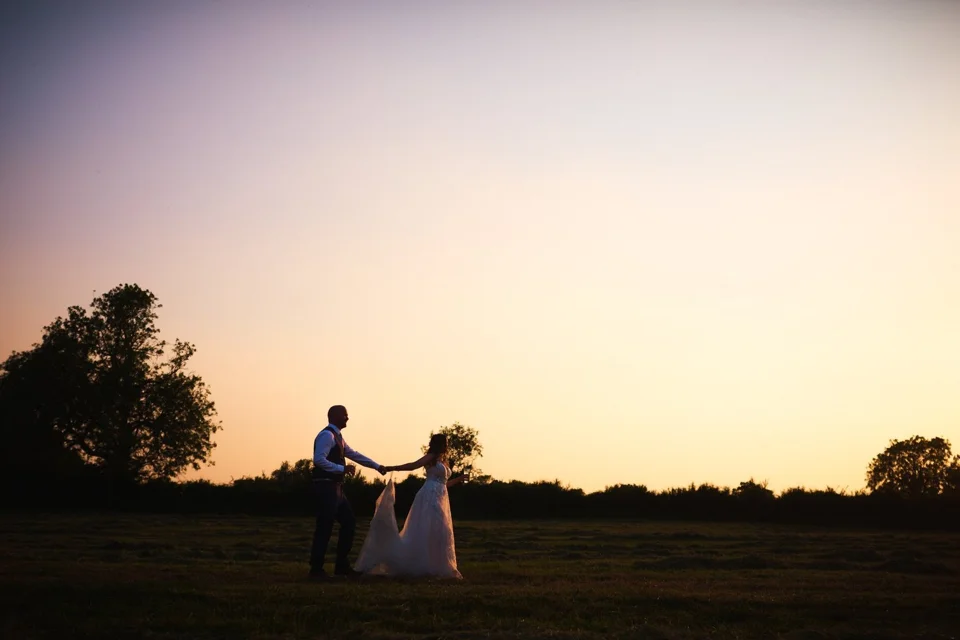 Tracey & James at Hunters Hall