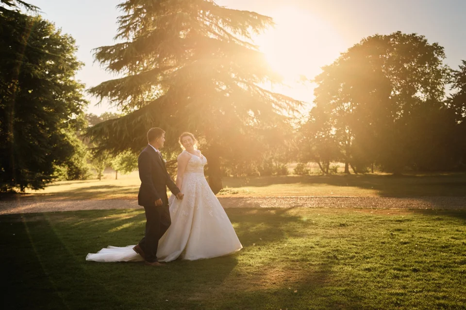 A moment from Harriet & Mark’s wedding at Hockwold Hall