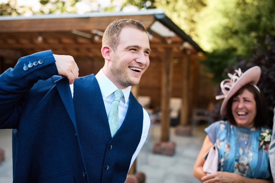 A moment from Alice & Sam’s wedding at The Reading Room